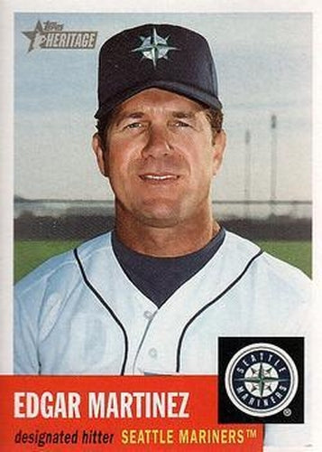 #336 Edgar Martinez - Seattle Mariners - 2002 Topps Heritage Baseball