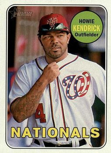 #336 Howie Kendrick - Washington Nationals - 2018 Topps Heritage Baseball