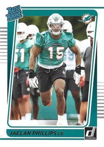 #336 Jaelan Phillips - Miami Dolphins - 2021 Donruss Football