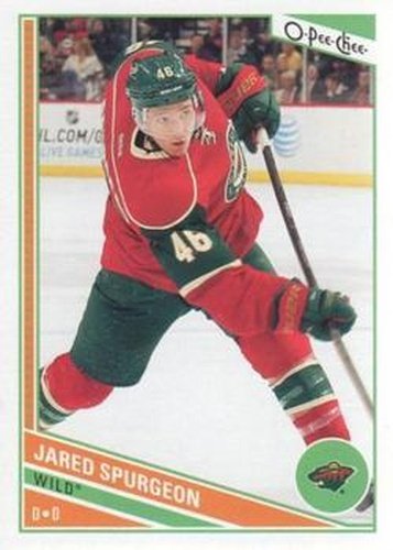 #336 Jared Spurgeon - Minnesota Wild - 2013-14 O-Pee-Chee Hockey