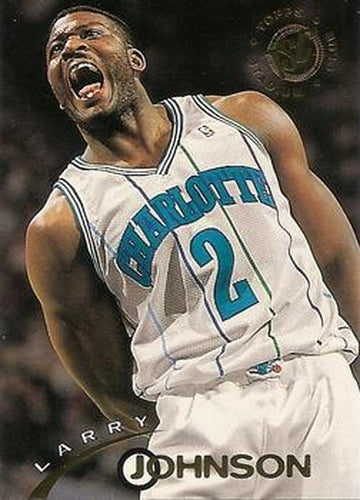 #336 Larry Johnson - Charlotte Hornets - 1994-95 Stadium Club Basketball