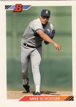 #336 Mike Schooler - Seattle Mariners - 1992 Bowman Baseball