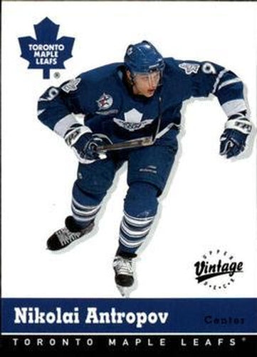 #336 Nik Antropov - Toronto Maple Leafs - 2000-01 Upper Deck Vintage Hockey