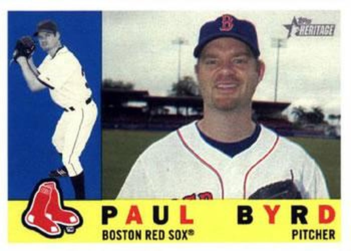 #336 Paul Byrd - Boston Red Sox - 2009 Topps Heritage Baseball