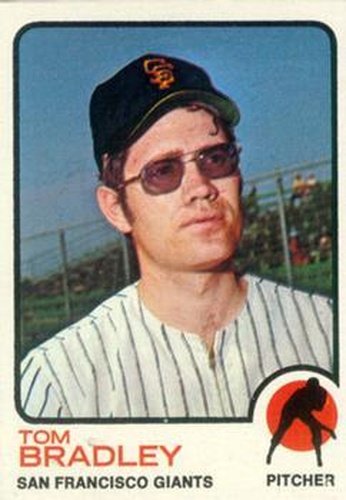 #336 Tom Bradley - San Francisco Giants - 1973 Topps Baseball