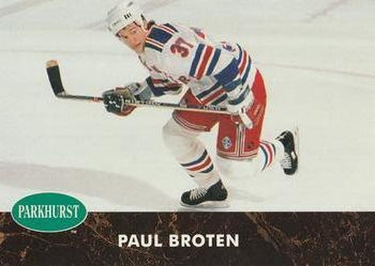 #336 Paul Broten - New York Rangers - 1991-92 Parkhurst Hockey