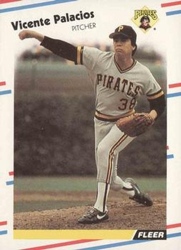 #336 Vicente Palacios - Pittsburgh Pirates - 1988 Fleer Baseball