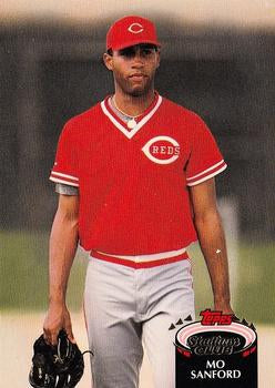 #336 Mo Sanford - Cincinnati Reds - 1992 Stadium Club Baseball