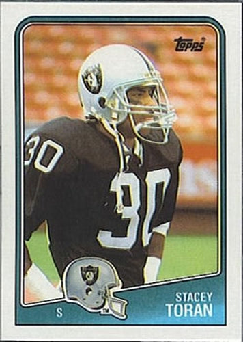 #336 Stacey Toran - Los Angeles Raiders - 1988 Topps Football