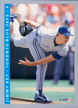 #336 Jimmy Key - Toronto Blue Jays - 1993 Fleer Baseball