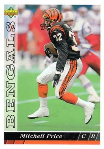 #336 Mitchell Price - Cincinnati Bengals - 1993 Upper Deck Football