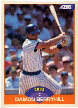 #336 Damon Berryhill - Chicago Cubs - 1989 Score Baseball
