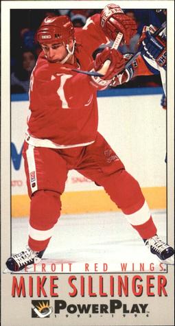 #336 Mike Sillinger - Detroit Red Wings - 1993-94 Fleer PowerPlay Hockey