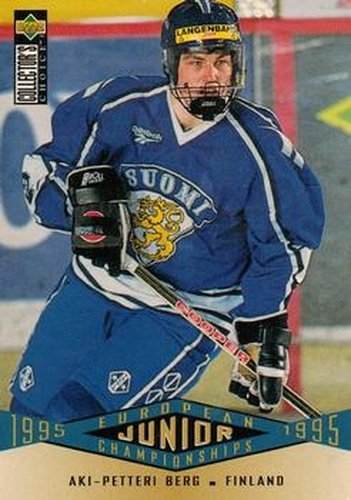 #337 Aki Berg - Finland - 1995-96 Collector's Choice Hockey