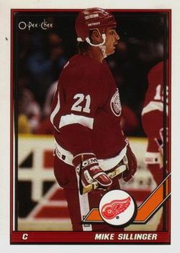 #337 Mike Sillinger - Detroit Red Wings - 1991-92 O-Pee-Chee Hockey