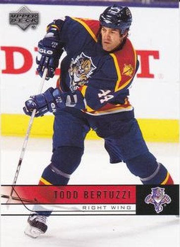 #337 Todd Bertuzzi - Florida Panthers - 2006-07 Upper Deck Hockey
