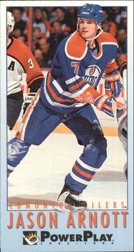 #337 Jason Arnott - Edmonton Oilers - 1993-94 Fleer PowerPlay Hockey