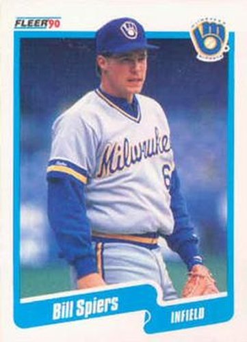 #337 Bill Spiers - Milwaukee Brewers - 1990 Fleer USA Baseball