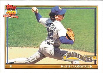 #337 Keith Comstock - Seattle Mariners - 1991 O-Pee-Chee Baseball