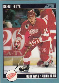 #337 Brent Fedyk - Detroit Red Wings - 1992-93 Score Canadian Hockey