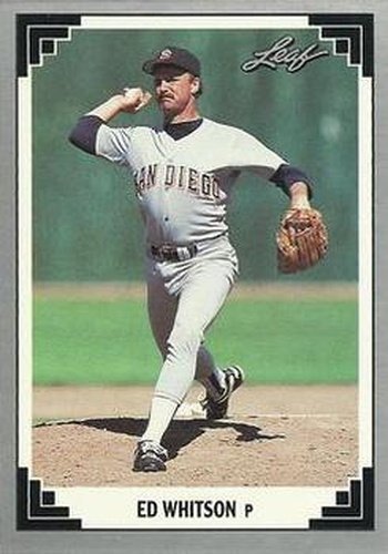 #337 Ed Whitson - San Diego Padres - 1991 Leaf Baseball