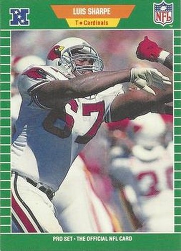 #337 Luis Sharpe - Phoenix Cardinals - 1989 Pro Set Football