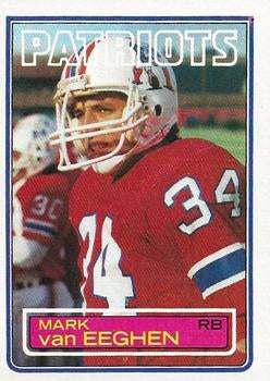 #337 Mark Van Eeghen - New England Patriots - 1983 Topps Football