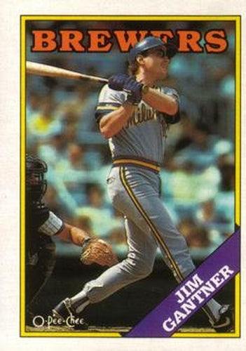 #337 Jim Gantner - Milwaukee Brewers - 1988 O-Pee-Chee Baseball