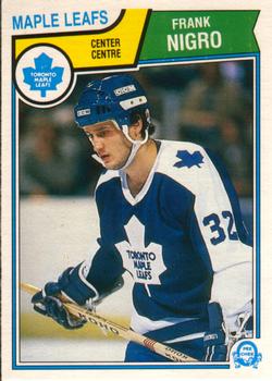 #337 Frank Nigro - Toronto Maple Leafs - 1983-84 O-Pee-Chee Hockey