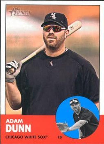 #337 Adam Dunn - Chicago White Sox - 2012 Topps Heritage Baseball
