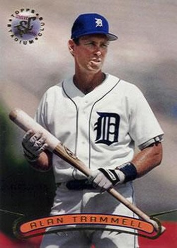 #337 Alan Trammell - Detroit Tigers - 1996 Stadium Club Baseball