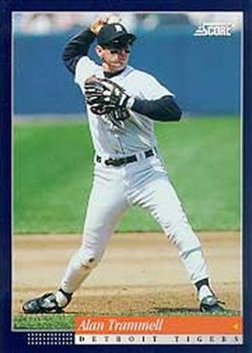 #337 Alan Trammell - Detroit Tigers -1994 Score Baseball