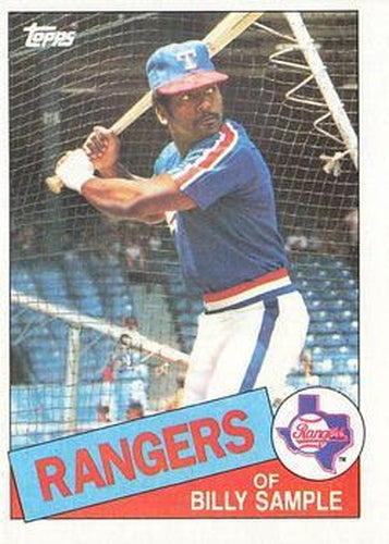 #337 Billy Sample - Texas Rangers - 1985 Topps Baseball
