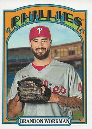 #337 Brandon Workman - Philadelphia Phillies - 2021 Topps Heritage Baseball
