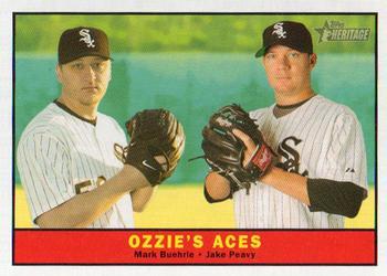 #337 Ozzie's Aces Mark Buehrle / Jake Peavy - Chicago White Sox - 2010 Topps Heritage Baseball