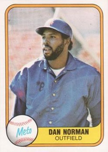 #337 Dan Norman - New York Mets - 1981 Fleer Baseball
