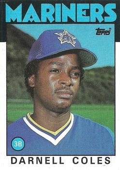 #337 Darnell Coles - Seattle Mariners - 1986 Topps Baseball