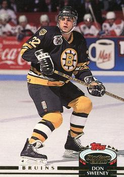 #337 Don Sweeney - Boston Bruins - 1992-93 Stadium Club Hockey