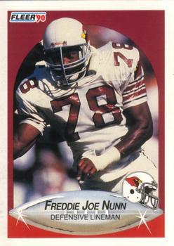 #337 Freddie Joe Nunn - Phoenix Cardinals - 1990 Fleer Football