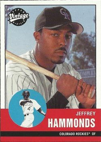 #337 Jeffrey Hammonds - Colorado Rockies - 2001 Upper Deck Vintage Baseball