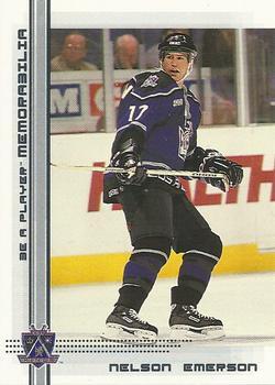 #337 Nelson Emerson - Los Angeles Kings - 2000-01 Be a Player Memorabilia Hockey