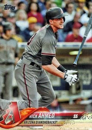 #337 Nick Ahmed - Arizona Diamondbacks - 2018 Topps Baseball
