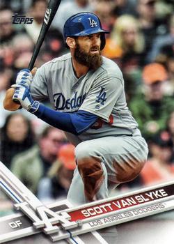 #337 Scott Van Slyke - Los Angeles Dodgers - 2017 Topps Baseball