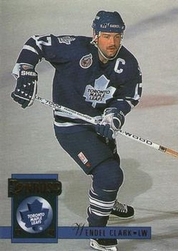 #337 Wendel Clark - Toronto Maple Leafs - 1993-94 Donruss Hockey