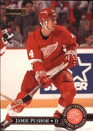 #337 Jamie Pushor - Detroit Red Wings - 1995-96 Donruss Hockey