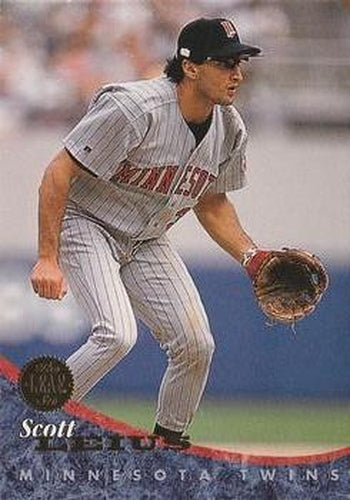 #337 Scott Leius - Minnesota Twins - 1994 Leaf Baseball