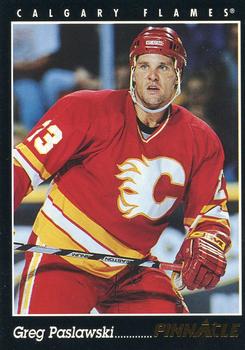 #337 Greg Paslawski - Calgary Flames - 1993-94 Pinnacle Hockey