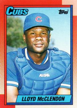 #337 Lloyd McClendon - Chicago Cubs - 1990 Topps Baseball