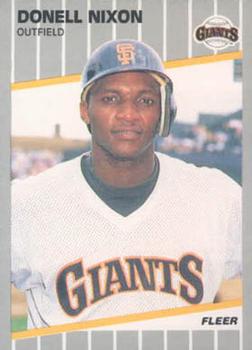 #337 Donell Nixon - San Francisco Giants - 1989 Fleer Baseball