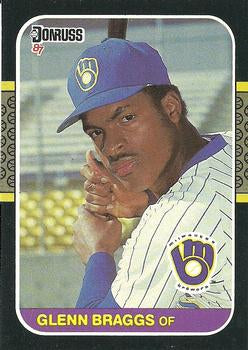 #337 Glenn Braggs - Milwaukee Brewers - 1987 Donruss Baseball